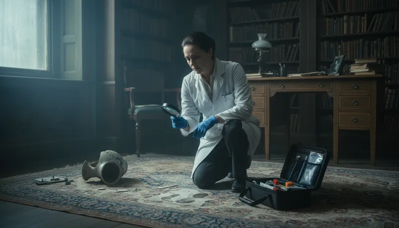 Illustration of coroner: an official who investigates deaths.
