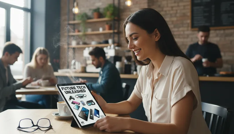 Illustration of mashable: A media website focused on technology and culture.