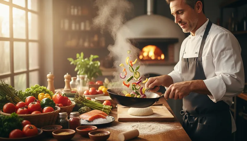 Illustration of work one's magic: use special skills to achieve a good result.