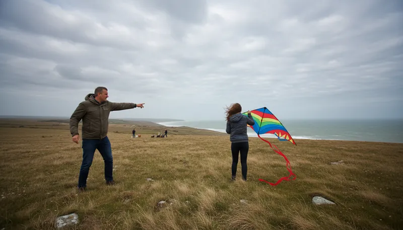 Illustration of go fly a kite: tell someone to leave or go away