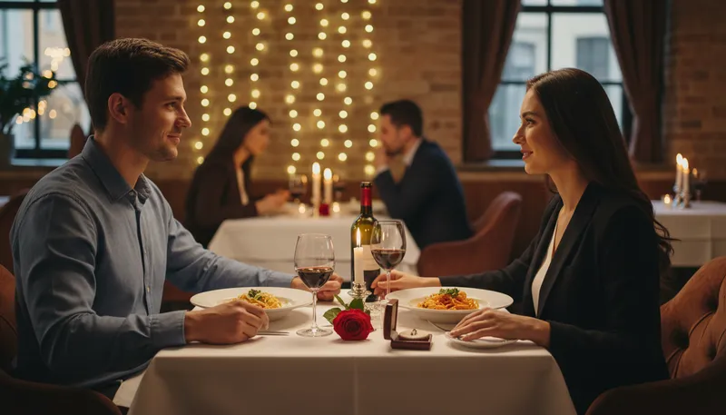 Illustration of courtship: The period of dating before marriage.