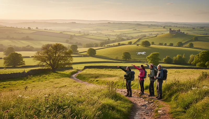 Illustration of wiltshire: A county in England known for its landscapes.