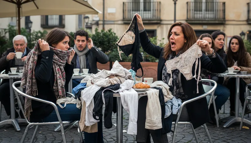 Illustration of air one's dirty linen in public: Discuss private issues openly with others.