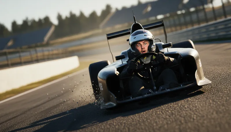 Illustration of acceleration: Increase in speed or rate.