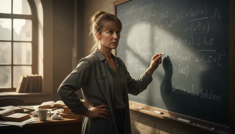 Illustration of mathematician: A person skilled in mathematics.