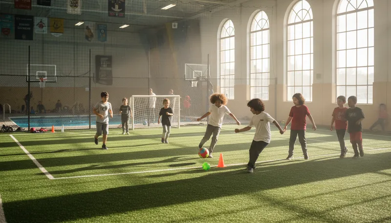 Illustration of ymca: A community center for fitness and youth.