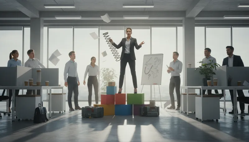 Illustration of shake up: cause a significant change
