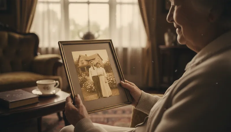 Illustration of sepia: A brownish color resembling old photographs.