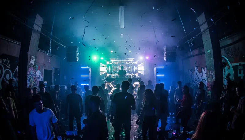 Illustration of dubstep: A genre of electronic dance music.