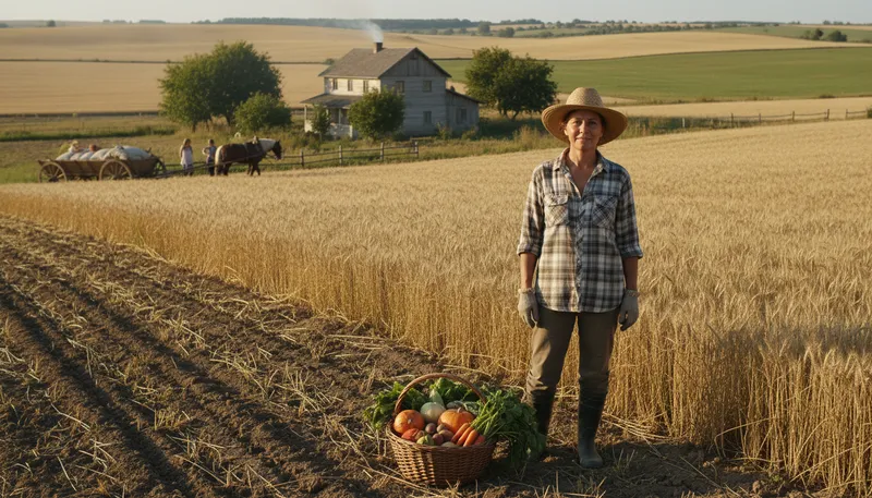 Illustration of livelihood: The means by which someone earns a living.