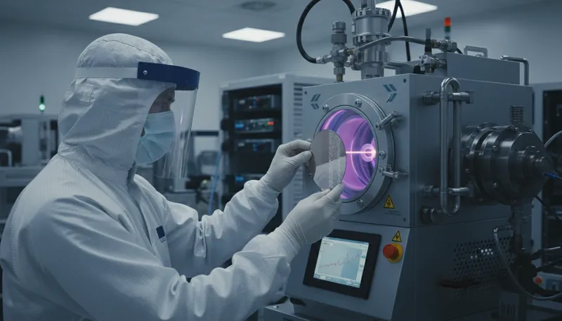 Illustration of cvd: Process for depositing thin films on surfaces.