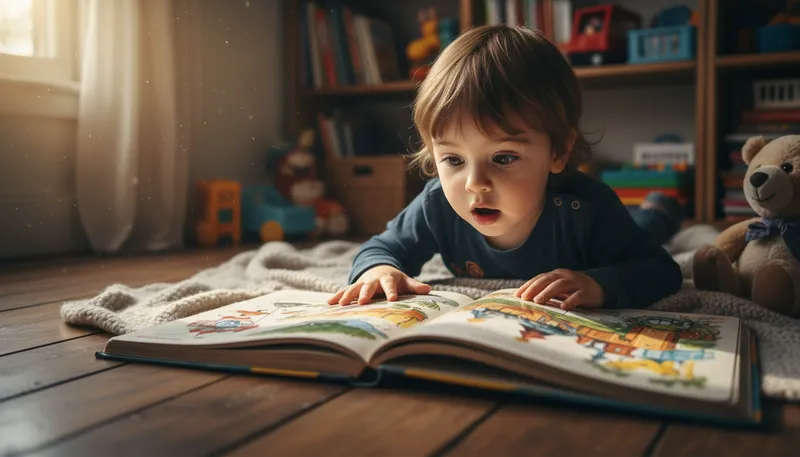 Illustration of storybook: A book containing children's stories.