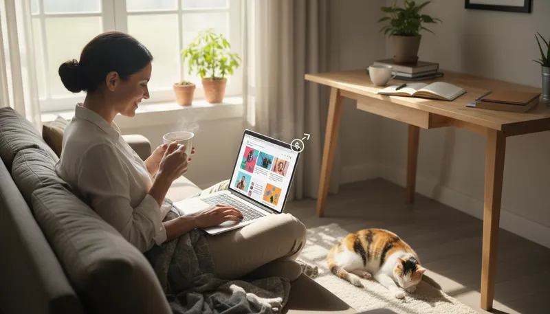 Illustration of adsense: Google service for displaying ads on websites.