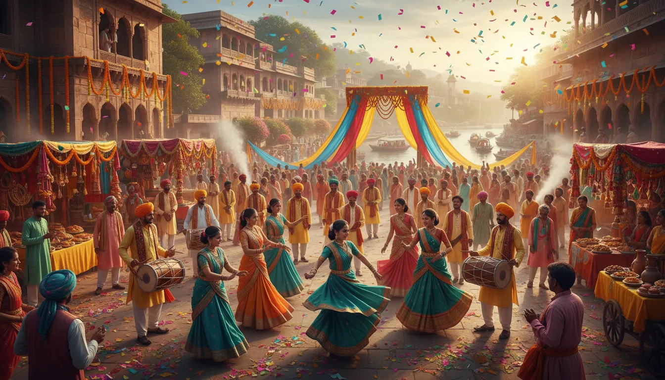 Bharat 的插图：The name for India in Hindi.