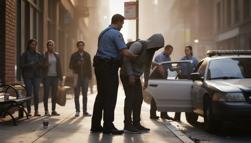 Illustration of detain: To hold someone in custody or confinement.