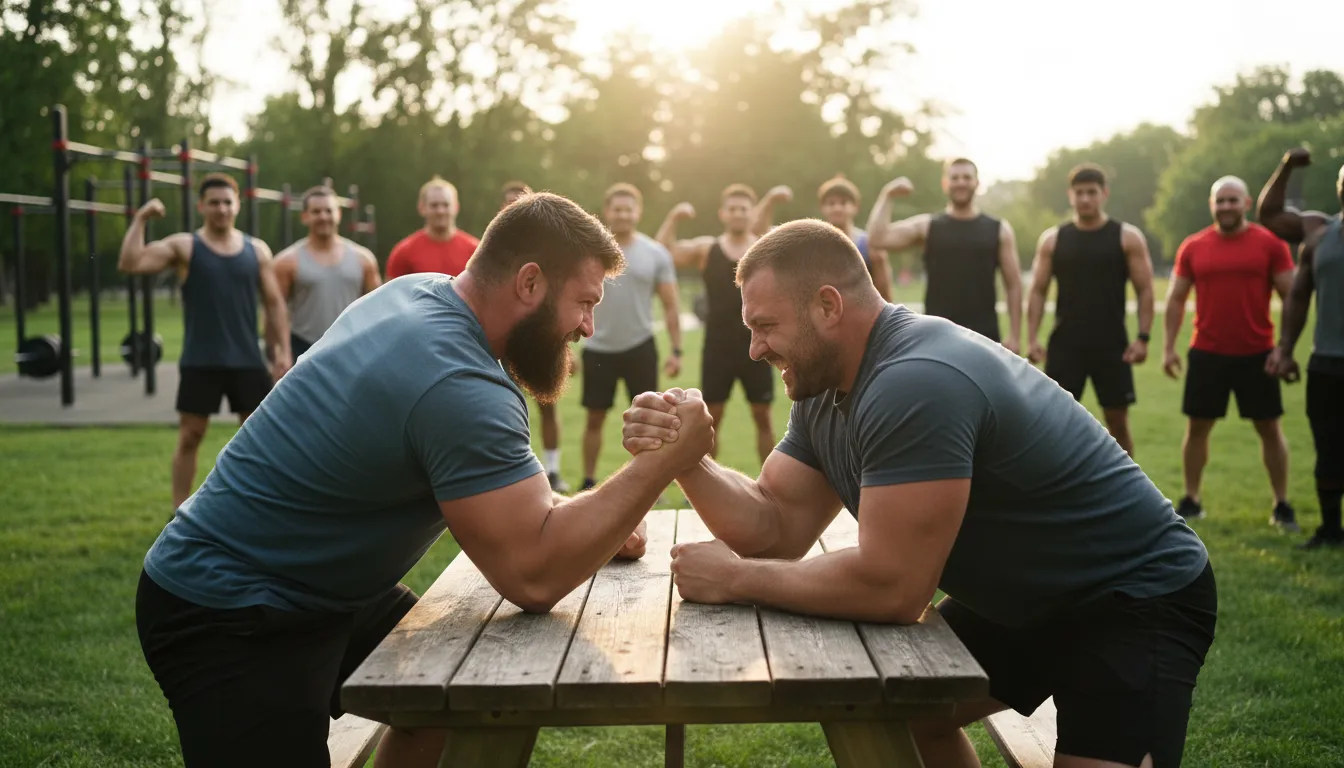 pick on someone your own size 的插图：Target someone equal in strength or ability.