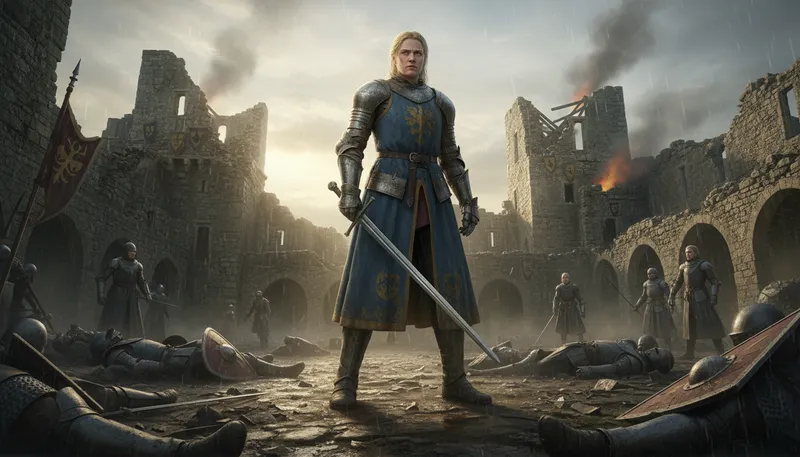 Illustration of brienne: A character known for strength and loyalty.