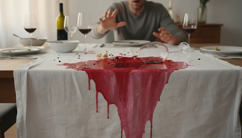Illustration of stain: A mark that is difficult to remove.