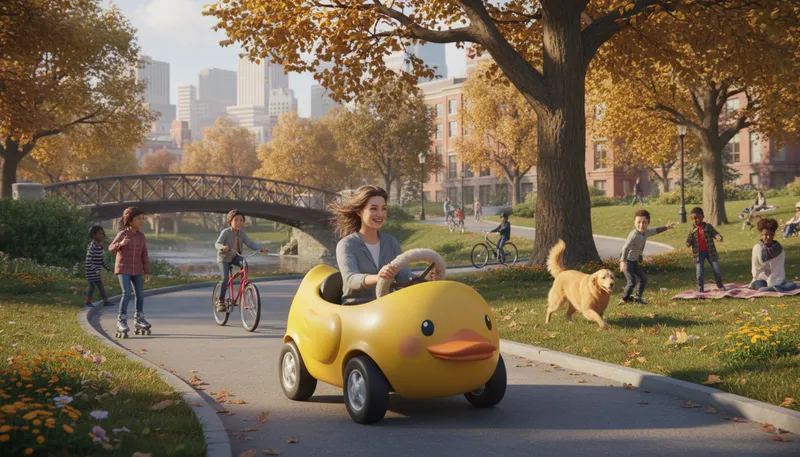 Illustration of ducky: Charming or delightful in a playful way.