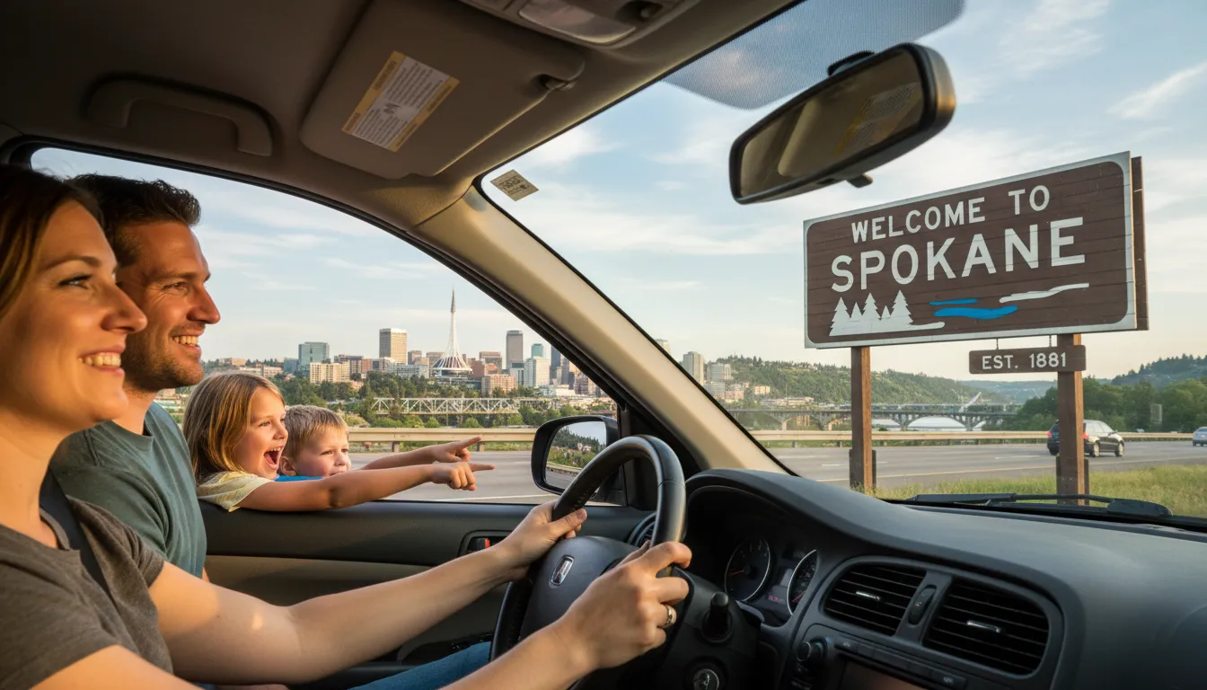 ภาพประกอบของ Spokane: A city in Washington State, USA.