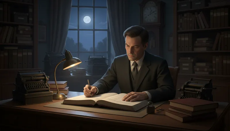 Illustration of close the books: finalize financial records or accounts.