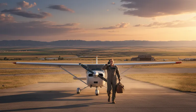 Illustration of solo: unaccompanied flight or performance