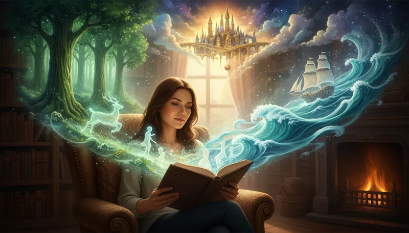 Illustration of imagery: visual symbolism in art or literature