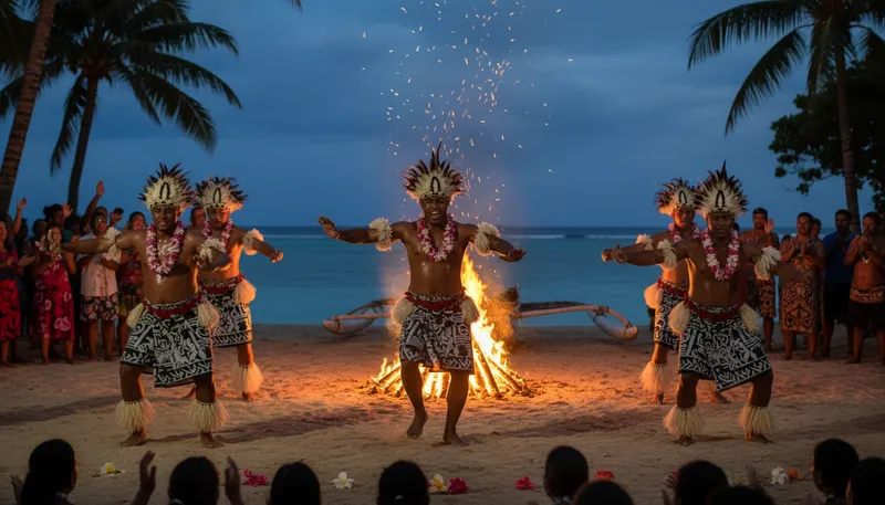 Illustration of samoan: Relating to Samoa or its people.