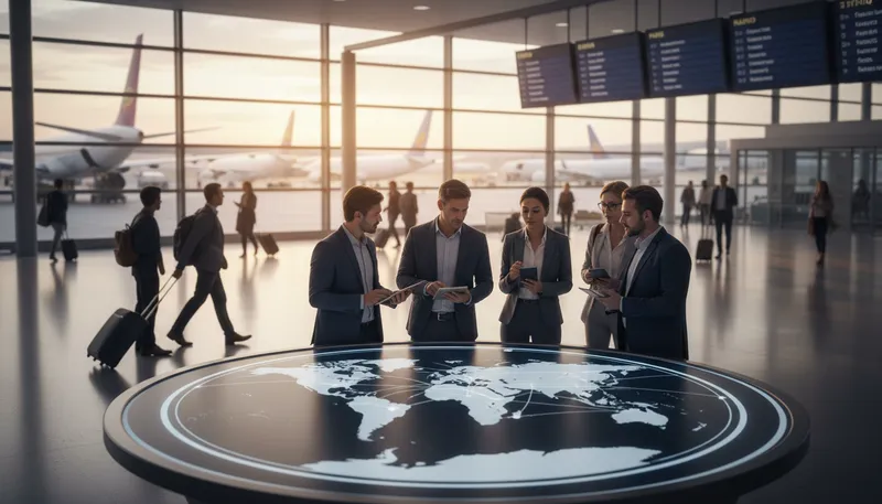Illustration of internationalization: Making products suitable for global markets.