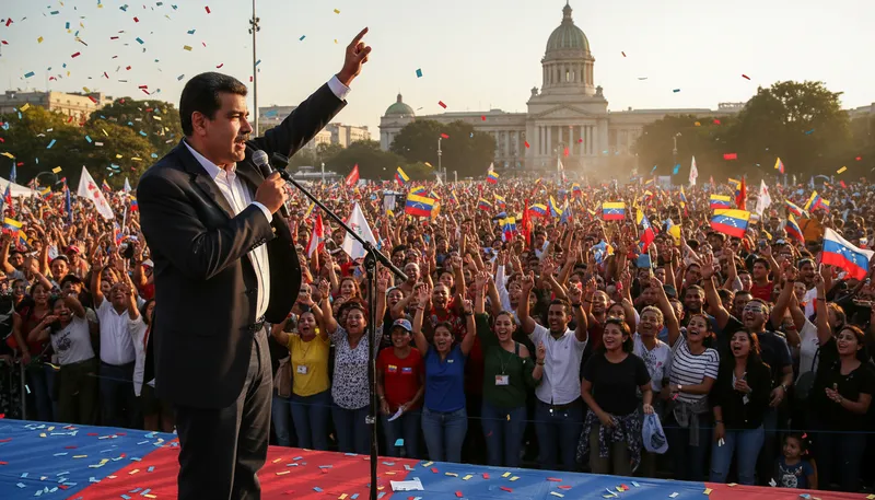 Illustration of maduro: Current president of Venezuela since 2013.