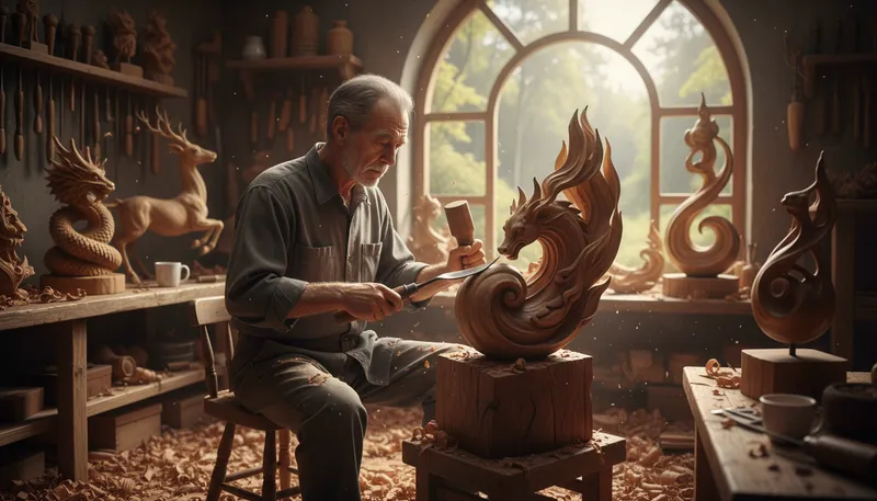 Illustration of artisan: a skilled craftsperson