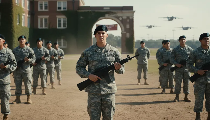 Illustration of rotc: program for training students in military leadership.