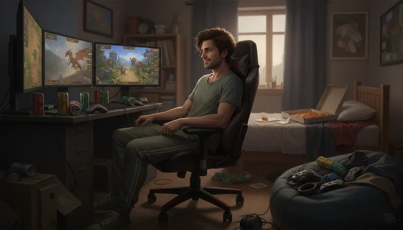 Illustration of neet: A young person not in education or work.