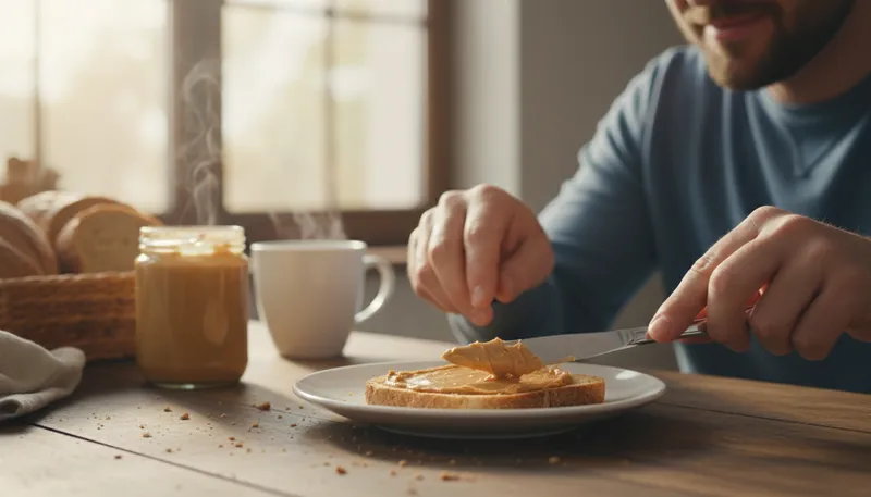 Illustration of peanut butter: A spread made from ground peanuts.