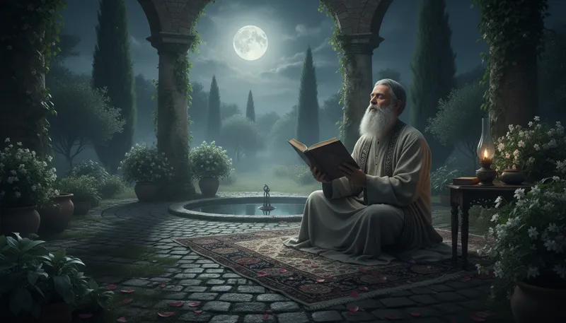 Illustration of hafiz: An Islamic scholar or poet.