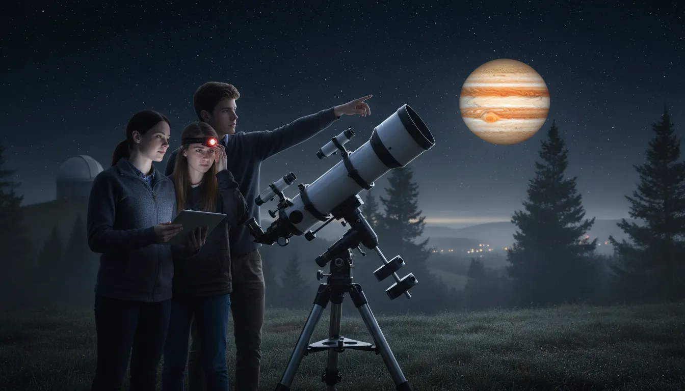 Jupiter 的插图：The largest planet in our solar system.