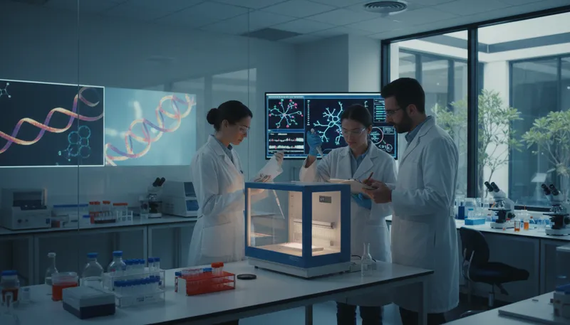 Illustration of rna: A molecule essential for protein synthesis.