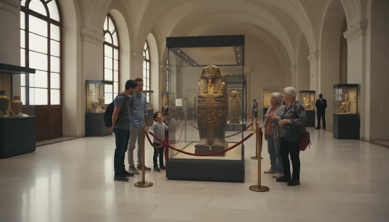 Illustration of artifact: Object made by humans, often historical.