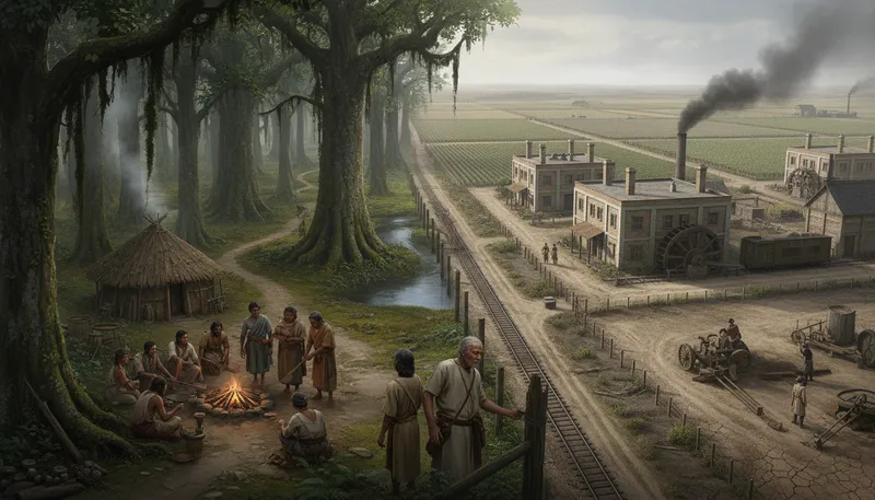 Illustration of colonisation: Establishing control over a foreign territory.