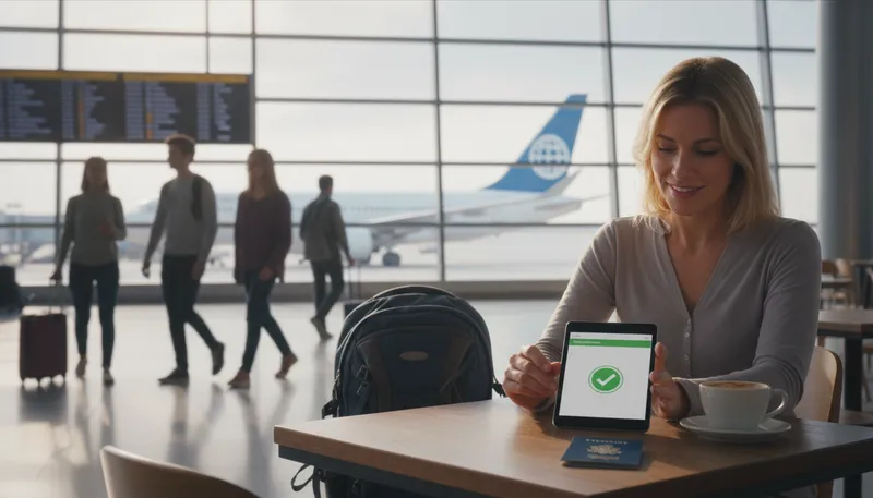 Illustration of esta: Electronic System for Travel Authorization.