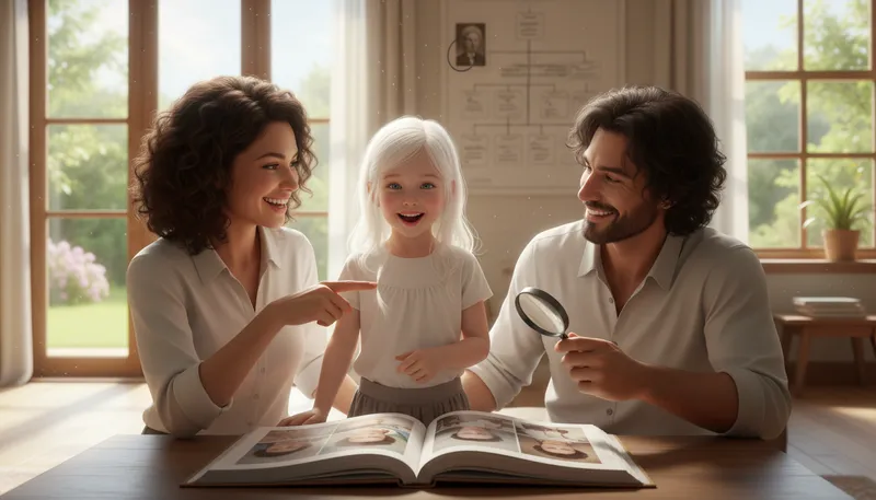 Illustration of recessive: A gene that does not show in the phenotype.
