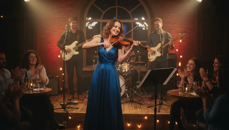 Illustration of play first fiddle: Be the most important or lead role.