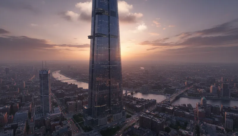 Illustration of scraper: a tall building, short for skyscraper