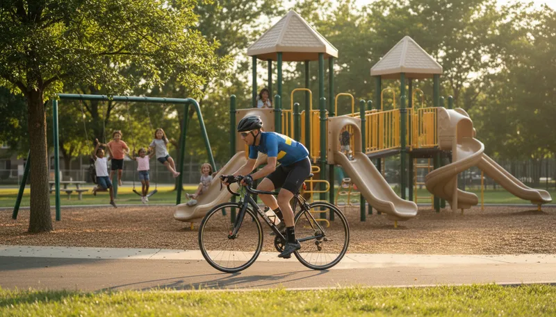 Illustration of bicyclist: A person who rides a bicycle.