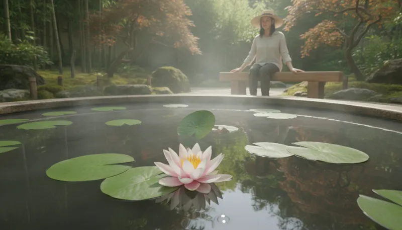 Illustration of lotus: A type of flower known for its beauty.