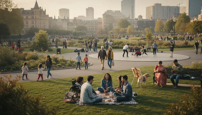 Illustration of it takes all kinds to make a world: Diverse people contribute to society.