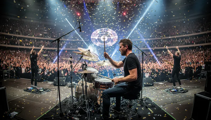 Illustration of cymbal: A percussion instrument made of metal.