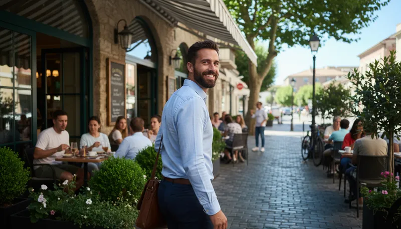 Illustration of handsome: Attractive in appearance, usually for men.