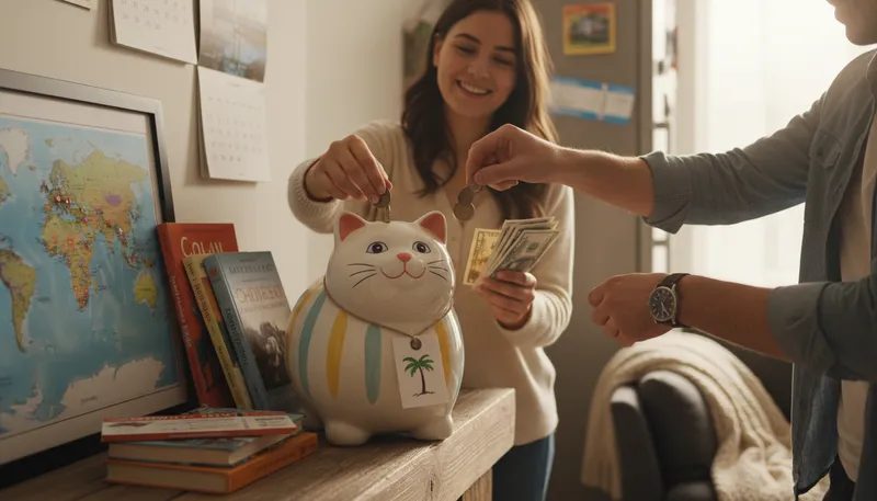 Illustration of kitty: a pool of money for a specific purpose