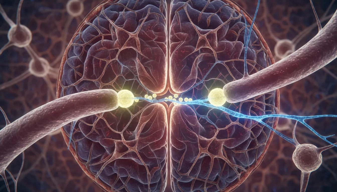 glutamate 일러스트: An amino acid important for cellular function.